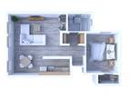 Park Wellington Apartments - 1 Bedroom Floor Plan A3
