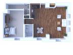The Flamingo Apartments - 1 Bedroom Floor Plan A9