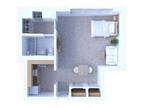 Oglesby Towers Apartments - Studio Floor Plan S1
