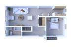 Museum Walk Apartments - 1 Bedroom Floor Plan A1