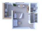 Museum Walk Apartments - Studio Floor Plan S6