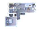 Museum Walk Apartments - 1 Bedroom Floor Plan A2