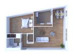 Main Station Apartments - 1 Bedroom Floor Plan A3