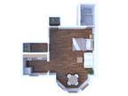 Gramercy Row Apartments - Studio Floor Plan S23 666 3F