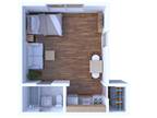 Gramercy Row Apartments - Studio Floor Plan S40 53 1W