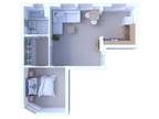 2Sisters Apartments - 1 Bedroom Floor Plan A1