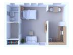 2Sisters Apartments - Studio Floor Plan S3