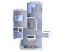 2Sisters Apartments - 1 Bedroom Floor Plan A4