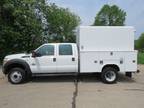 2011 Ford F450 Crew Cab Chassie Drw 6.7l Diesel Rwd Covered Service Body Rust