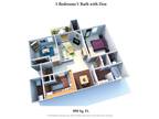 Deercross Apartments - The Morning Dove: One Bedroom One Bath w/ Den - 890SqFt