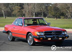 1987 Mercedes-Benz 560 Series 2dr Roadster 560SL - RED - LOT OF MAINTENANCE