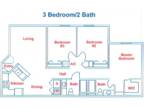 Lago Del Sol Apartments - Three Bedroom Two Bath