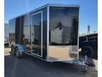 2024 Triton Trailers Vault 7x16 7'h Aluminum ATV UTV Cargo Trailer b pl