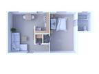 Times Square Apartments - 1 Bedroom Floor Plan A4