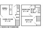 Pinewood Townhomes - 2 bedroom, 1 Bath Loft