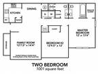 North Creek - 2BR 2BA (1001 SF)