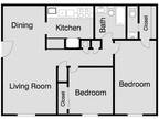 Clovis Courtyard Apartments - 2 Bedroom, 1.5 Bath, Downstairs