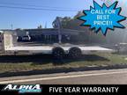2024 Aluma 8220H-LP-TILT 20' Low Profile Aluminum Tilt Car Hauler Trailer