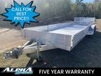 2024 Aluma 8122TASR 22' Removable Sided Aluminum Utility Trailer 7K