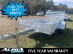 2024 Aluma 6310ESA-S-TG 10' Aluminum Utility Trailer w/ Sides