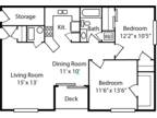 Walton Ridge Apartments - 2 Bedroom, 1 Bath Style D