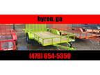 2023 Down 2 Earth 76x12ut safety green utility atv mower trailer