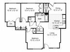 Tremont Pointe Apartments - Three Bedroom Garden Apartment