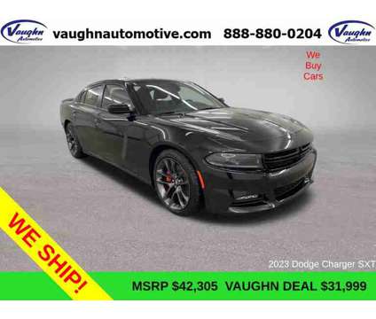 2023 Dodge Charger SXT is a Black 2023 Dodge Charger SXT Sedan in Ottumwa IA