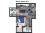 The Hendrix - 1 Bedroom 1 Bath - zoom floorplan