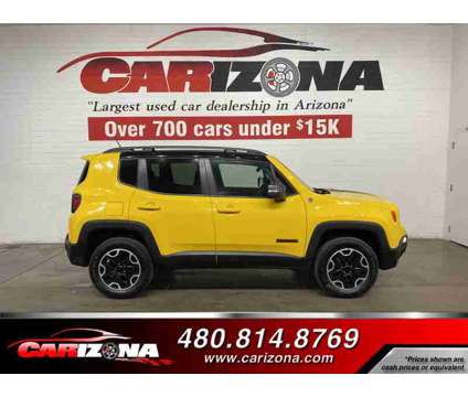 2016 Jeep Renegade Trailhawk is a Yellow 2016 Jeep Renegade Trailhawk SUV in Chandler AZ