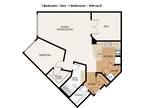 The Residences on 104th - 1 Bedroom plus Den 1 Bathroom-zoom Floorplan