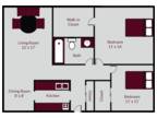 Carriage Hill Apartments - The Chase Two Bedroom One Bath