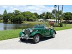 1953 MG TD upgraded to a T5 I4 1250cc 4 cylinder