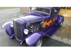 1930 Ford Model A 5 Window Coupe Flames