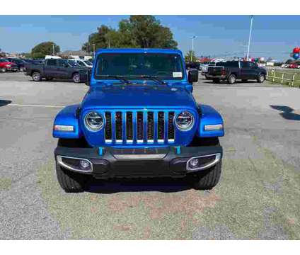 2022 Jeep Wrangler Unlimited Sahara 4xe is a Blue 2022 Jeep Wrangler Unlimited Sahara SUV in Fort Smith AR