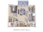 Place One Apartment Homes - One Bedroom 1.5 Bath - 990 sqft