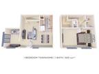 Montgomery Woods Townhomes - One Bedroom w/ Den Townhome - 920 sqft