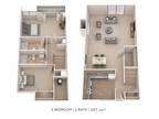 Lakewood Hills Apartments and Townhomes - Two Bedroom 2 Bath Townhome- 1207 sqft