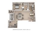 Lakewood Hills Apartments and Townhomes - One Bedroom w/ Den-940 sqft