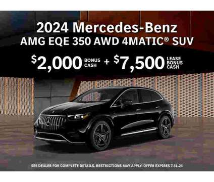 2024 Mercedes-Benz AMG EQE 4MATIC is a Black 2024 Mercedes-Benz AMG E SUV in Barrington IL