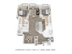 Cranford Crossing Apartment Homes - Two Bedroom 2 Bath-1260 sqft