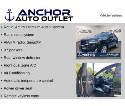 2020 Acura RDX Base SH-AWD is a Black 2020 Acura RDX Base SUV in Cary NC