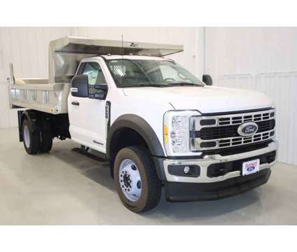 2023 Ford F-550SD XL w/11ft. Aluminum PTO Dump 4WD DRW is a White 2023 Ford F-550 Car for Sale in Canfield OH