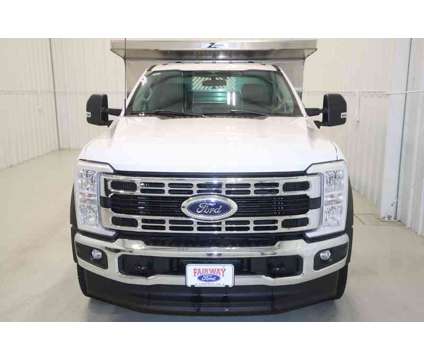 2023 Ford F-550SD XL w/11ft. Aluminum PTO Dump 4WD DRW is a White 2023 Ford F-550 Car for Sale in Canfield OH