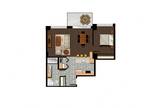 Axial Towers - 1 Bed 1 Bath B