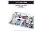 Quail Meadow Apartments - Two Bed 1.5 Bath Phase 2 1,030SqFt