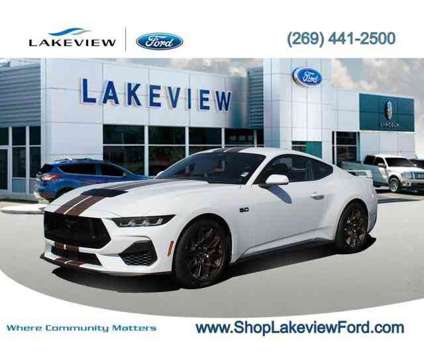 2024 Ford Mustang GT is a White 2024 Ford Mustang GT Coupe in Battle Creek MI