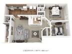 Fox Run Apartments and Townhomes - Two Bedroom - 880 sqft