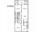 Crystal Lake Apartments - 2B Floor Plan