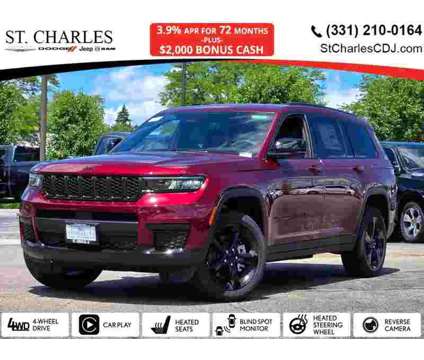 2024 Jeep Grand Cherokee L Laredo is a Red 2024 Jeep grand cherokee Laredo SUV in Saint Charles IL